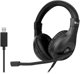 C-TECH Sluchátka MHS-05U, USB, k PC, černá