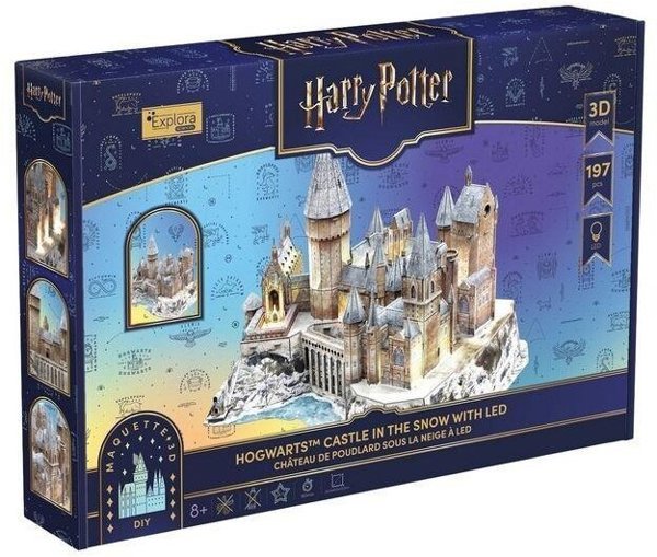 Cubicfun 3D Puzzle Harry Potter Κάστρο Χόγκουαρτς με Φωτισμό LED
