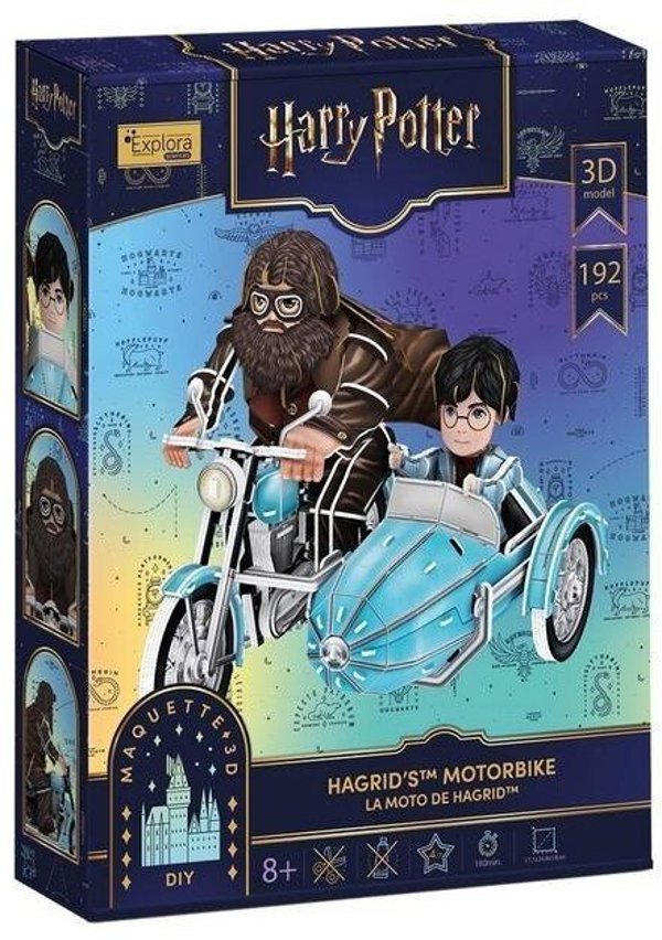 Cubicfun Puzzle 3D Harry Potter Motocykl Hagrida
