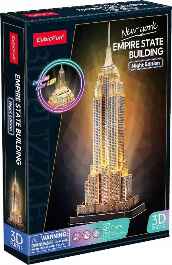 Cubic Fun 3D Παζλ Empire State Building, 37 Τεμάχια, Για Παιδιά 8+ Ετών