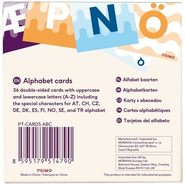 Cubetto MINT Coding Buchstabenkarten ABC für die transparente Matte ab 3 Jahren Geeignet für Montessori