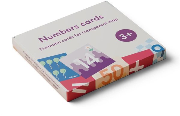 Cubetto MINT Coding Ziffern Karten 123 für Transparente Matte ab 3 Jahren Geeignet für Montessori