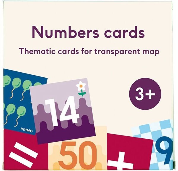 Cubetto MINT Coding Ziffern Karten 123 für Transparente Matte ab 3 Jahren Geeignet für Montessori
