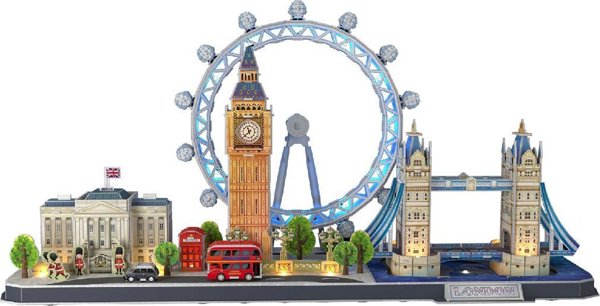 Cubic Fun 3D Puzzle Cityline London Με LED (L532h) - 107 Τεμάχια