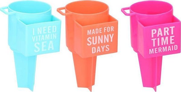 Cuisine Elegance Βάση Στήριξης Ποτών Παραλίας για Άμμο, Beach Holder, Μπλε