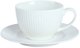 CUP AND SAUCER VERTIC LINE WHITE 240ML