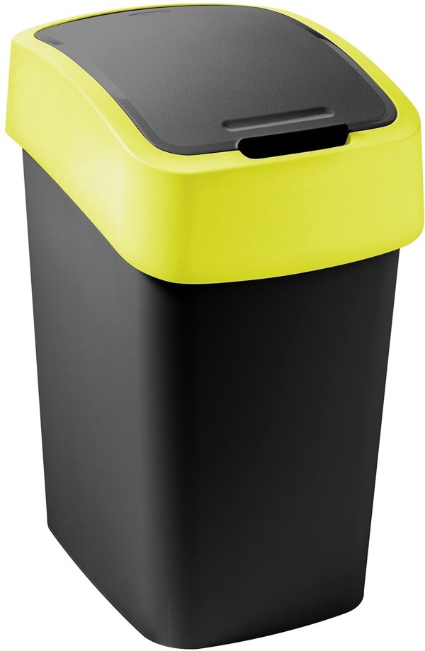 CURVER Κάδος Απορριμμάτων "Flip Bin" 9L /Μαύρο/Κίτρινο