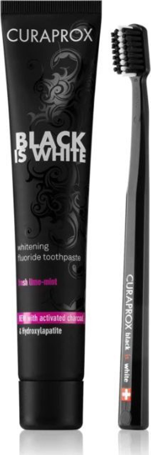 Curaprox Pasta do zębów Black is White 90ml + szczoteczka [outlet]