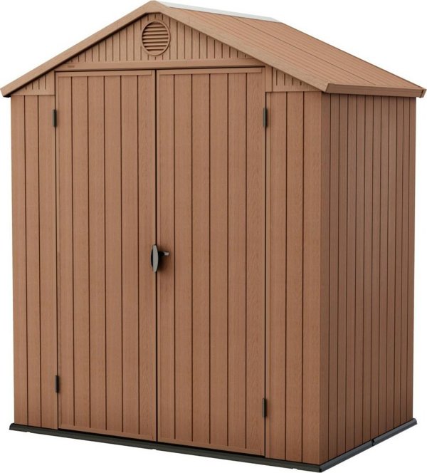 Keter Σπιτάκι Κήπου Darwin 6x4, Καφέ, 190 x 121 x 221cm