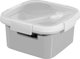 Curver Smart To Go Lunch Kit Τετράγωνο Δοχείο Τροφίμων 1.1L, Μέντα/Ανοιχτό Γκρι/Ροδακινί