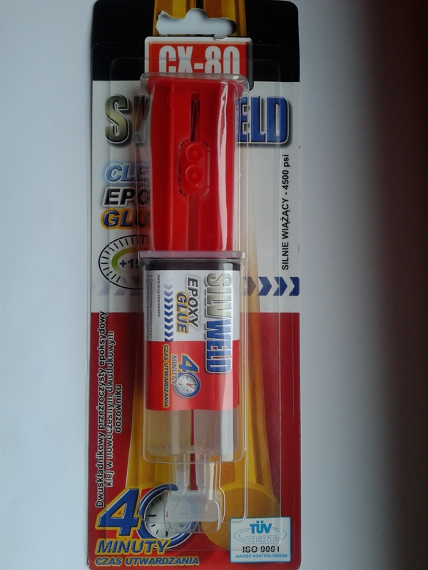 CX80 Klej dwuskladnikowy epoksydowy CX-80 SILV WELD 24ml