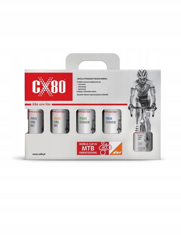 CX80 Σετ Καθαρισμού και Συντήρησης Ποδηλάτου BIKE CARE LINE, 4 Τεμάχια
