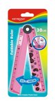 Διαβήτης KEYROAD, χάρακας 15-30cm + μοιρογνωμόνιο + διαβήτης σε ένα, με κρεμαστό, ανάμεικτα χρώματα