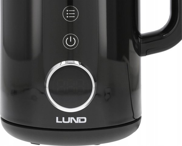 Toya LUND Ηλεκτρικός Βραστήρας 1.7L με Ρύθμιση Θερμοκρασίας, Μαύρο