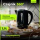 Adler Βραστήρας Νερού 2,5 L, Πλαστικός, Λευκός