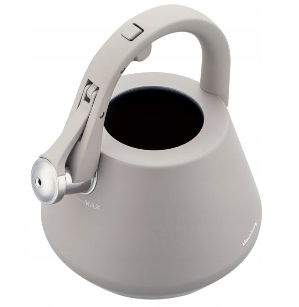 CZAJNIK STALOWY Z GWIZDKIEM 2,5L KLAUSBERG KB-7949 SZARY
