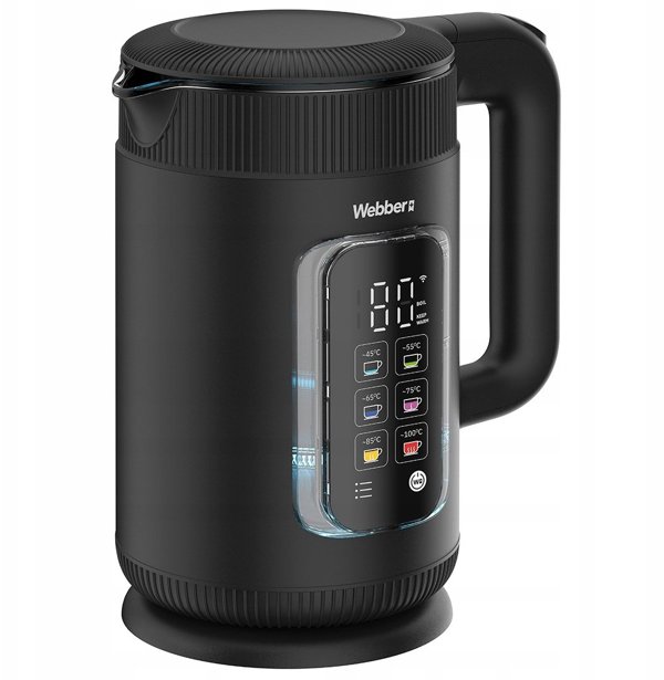 Ηλεκτρικός Βραστήρας Webber WK115 WIFI 1,5L με Γυάλινο Εσωτερικό Smart Keep Warm