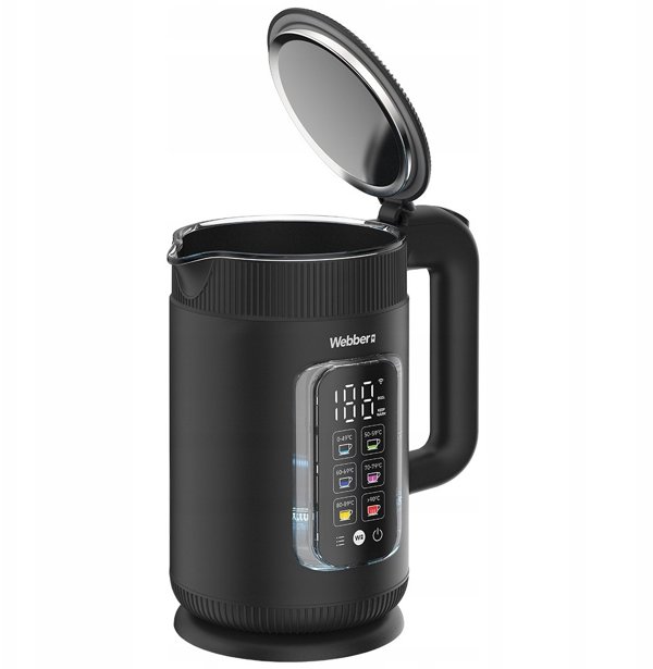 Ηλεκτρικός Βραστήρας Webber WK115 WIFI 1,5L με Γυάλινο Εσωτερικό Smart Keep Warm