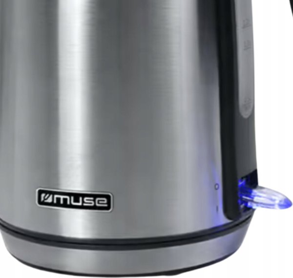 Βραστήρας Muse MS-015BS 1.7L με Περιστρεφόμενη Βάση και Ένδειξη Στάθμης Νερού