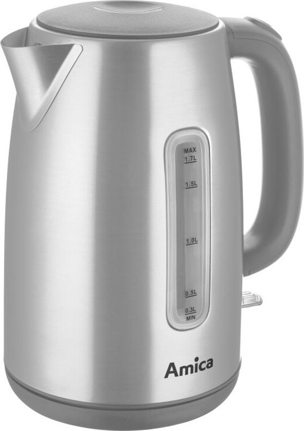 Βραστήρας Amica KM 2012, 1.7L, Περιστρεφόμενη Βάση 360°, Ασημί