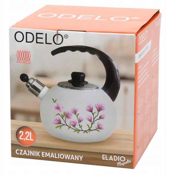 Βραστήρας Μη Ηλεκτρικός Emailia Magnolia OD 2389, Εμαγιέ