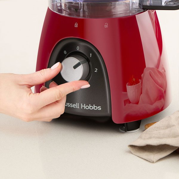 Czajnik Russell Hobbs Russell Hobbs 27110-56, 2.3 L, Black, Red, Transparent, Rotary, 1.5 L, 600 W, 240 mm