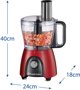 Czajnik Russell Hobbs Russell Hobbs 27110-56, 2.3 L, Black, Red, Transparent, Rotary, 1.5 L, 600 W, 240 mm
