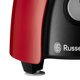 Czajnik Russell Hobbs Russell Hobbs 27110-56, 2.3 L, Black, Red, Transparent, Rotary, 1.5 L, 600 W, 240 mm