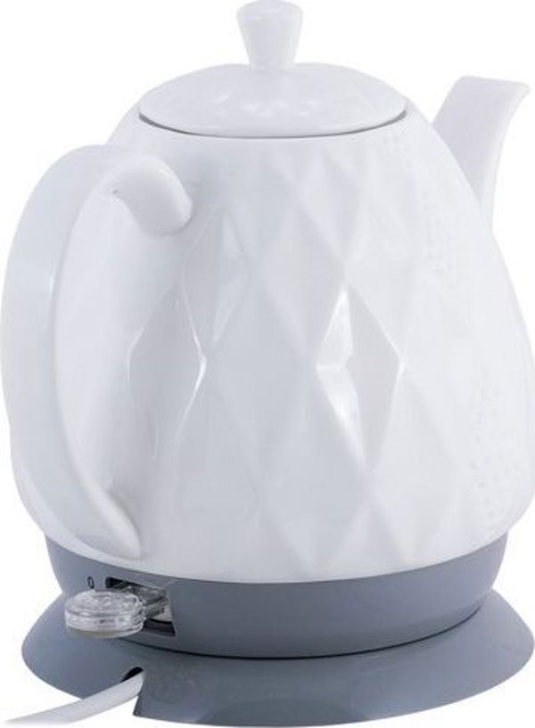Kamille KM-1727 Ασύρματος Κεραμικός Βραστήρας, 1.2L, Λευκός