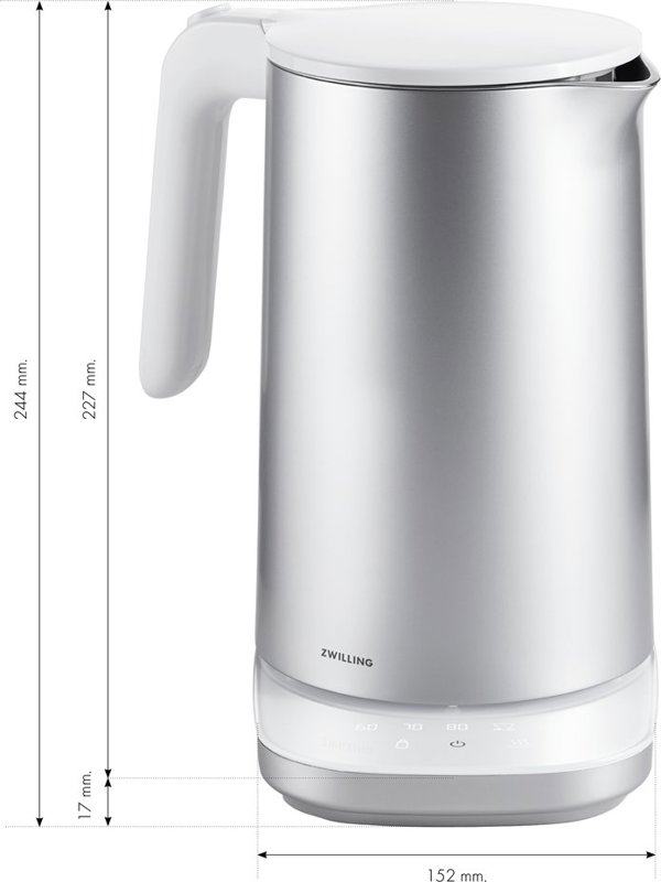 Czajnik elektryczny 1 l Zwilling Enfinigy Pro  srebrny design
