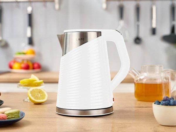 Lafe Ηλεκτρικός Βραστήρας Elegant White, 360° Περιστρεφόμενη Βάση