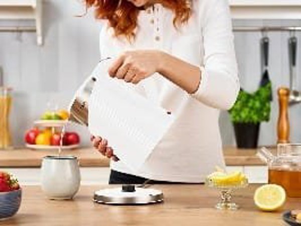 Lafe Ηλεκτρικός Βραστήρας Elegant White, 360° Περιστρεφόμενη Βάση