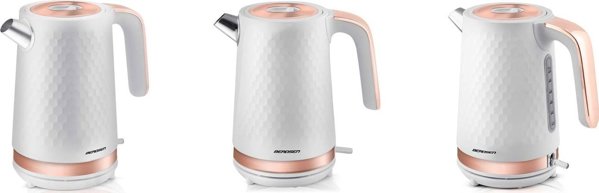 Βραστήρας Berdsen Ηλεκτρικός βραστήρας 1,7l BD-705 λευκό-χάλκινο