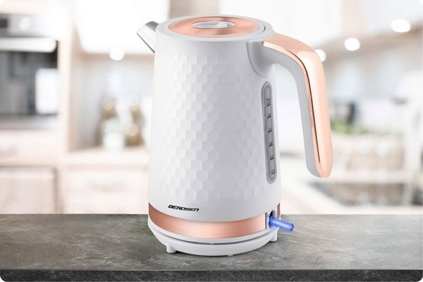 Βραστήρας Berdsen Ηλεκτρικός βραστήρας 1,7l BD-705 λευκό-χάλκινο