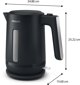 Philips 3000 Series HD9411/90 Ηλεκτρικός Βραστήρας 1.7L Μαύρος