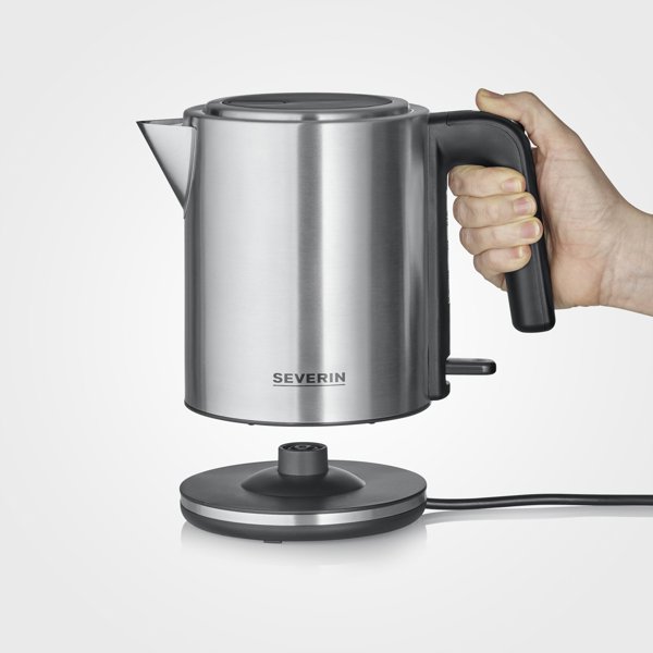 Βραστήρας Severin WK 3489, 2400W, 1lt, με Περιστρεφόμενη Βάση, Ένδειξη Στάθμης Νερού και Φίλτρο