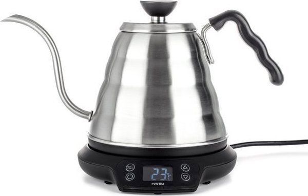 Hario V60 Power Buono Ηλεκτρικός Βραστήρας με Ρύθμιση Θερμοκρασίας, Ασημί