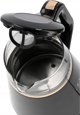 Toya LUND Ηλεκτρικός Βραστήρας 1L, 1100W με Ρύθμιση Θερμοκρασίας, Μαύρο