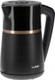 Ηλεκτρικός Βραστήρας Toya LUND 1.7L με Ρύθμιση Θερμοκρασίας, Μαύρος
