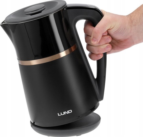 Ηλεκτρικός Βραστήρας Toya LUND 1.7L με Ρύθμιση Θερμοκρασίας, Μαύρος