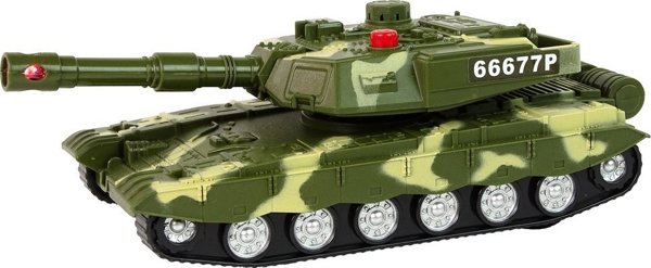 LeanToys Στρατιωτικό Άρμα Μάχης με Τριβή, Φώτα και Ήχους
