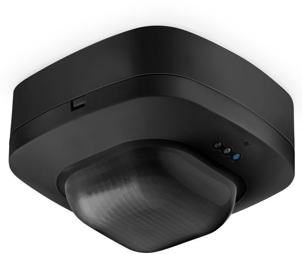 Αισθητήρας κίνησης και φωτός Steinel IR Quattro HD 24m COM1 επιφανειακής τοποθέτησης IP20 τετράγωνος μαύρος