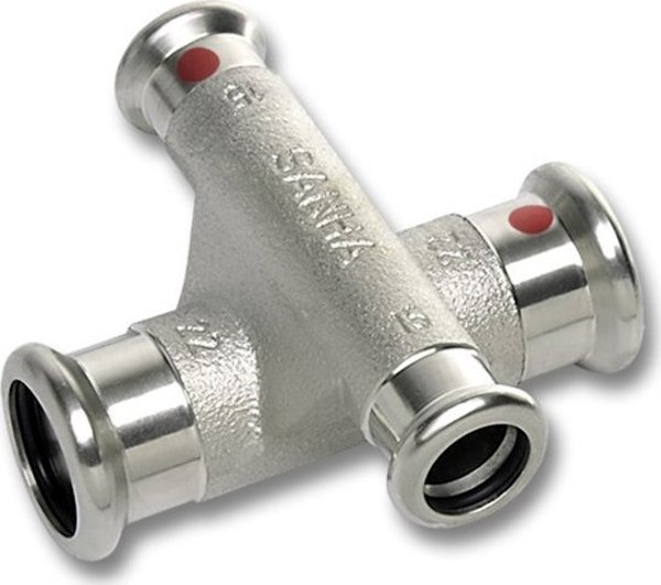 SANHA Συστολή Τετράγωνη 2 Επιπέδων SANHA-THERM C-Stahl, d28x18mm, Χάλυβας Άνθρακα