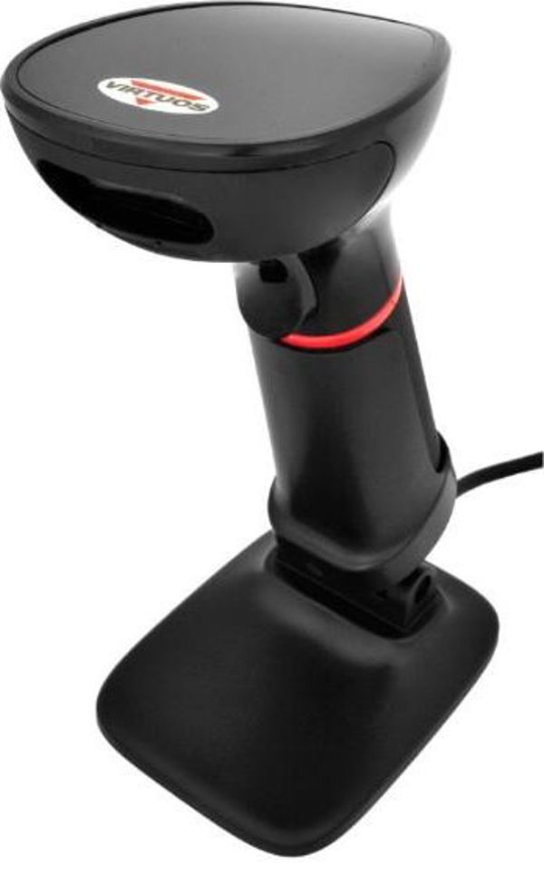 Virtuos HT-855A Ενσύρματος Σαρωτής Barcode 2D CCD, USB, με Βάση, Μαύρο