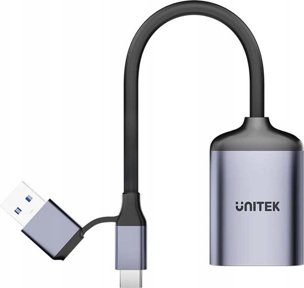 Unitek Card Reader 2-σε-1, SD 4.0 & Micro SD 4.0, USB 3.0/3.1, Μαύρο