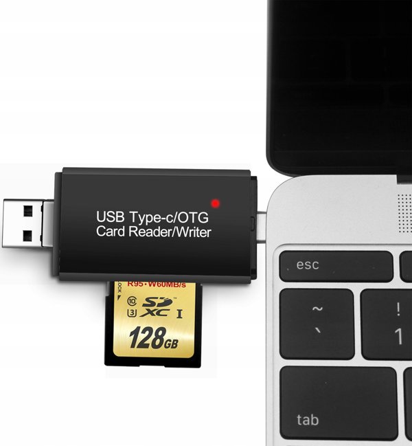 Αναγνώστης καρτών USB + USB TypeC + SD/ MICRO SD