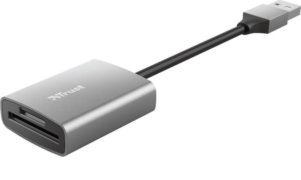 Trust Dalyx USB 3.2 Card Reader - Εξωτερικός Αναγνώστης Καρτών Μνήμης για SD, SDHC & SDXC