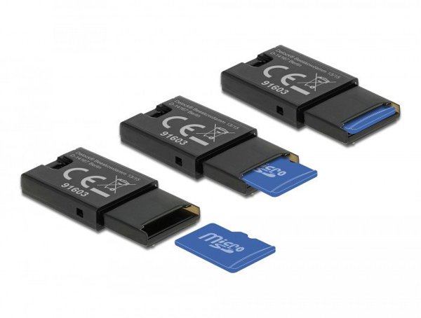 Czytnik Delock DELOCK USB 2.0 Card Reader für Micro SD Speicherkarten