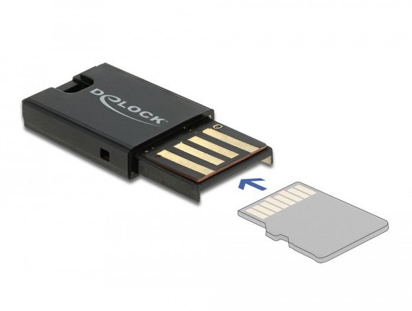 Czytnik Delock DELOCK USB 2.0 Card Reader für Micro SD Speicherkarten