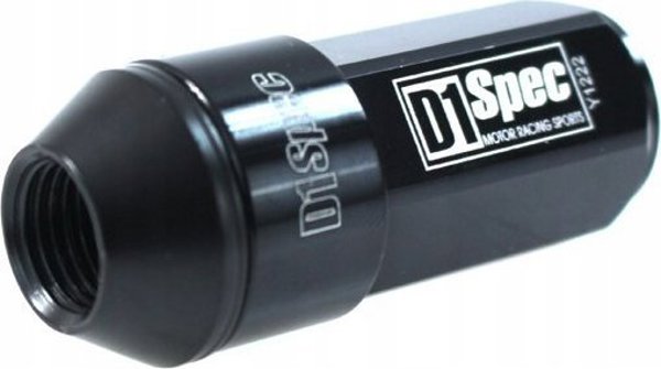 D1Spec Kute nakretki D1Spec Heptagon 2w1 Stal 12x1,5 Czarne